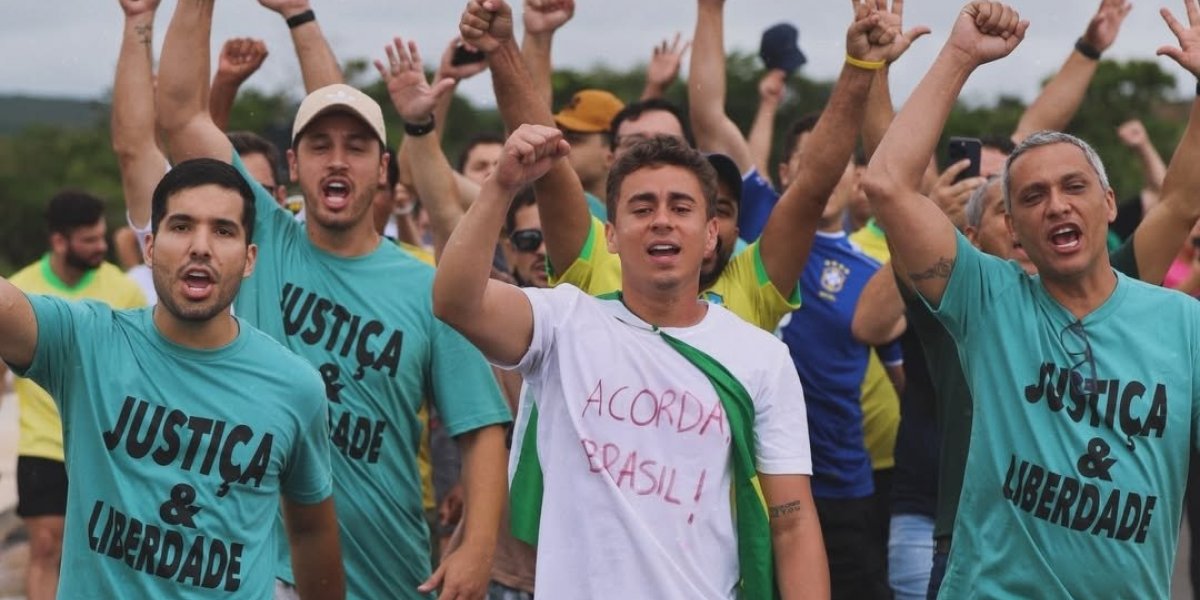 Nikolas Ferreira e apoiadores de Jair Bolsonaro chegam ao 6º dia de caminhada