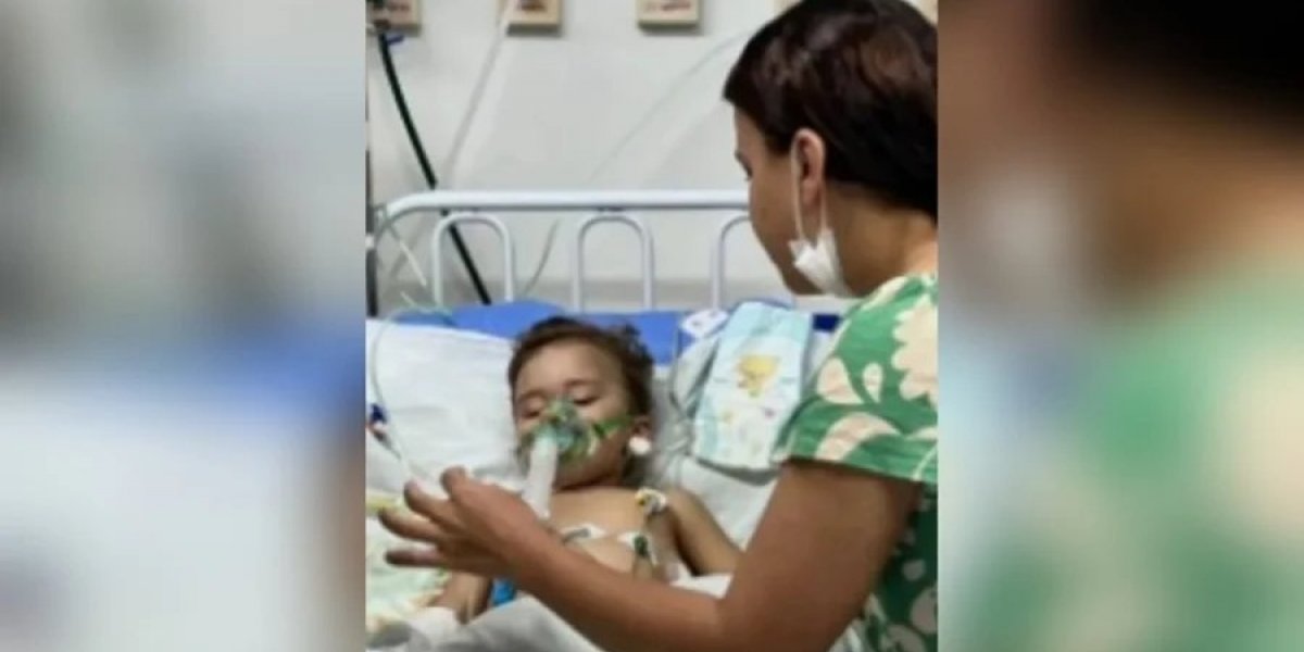 Noah Gabriel Ferreira dos Santos, de 1 ano e 5 meses, precisou amputar os membros inferiores e superiores após uma pneumonia