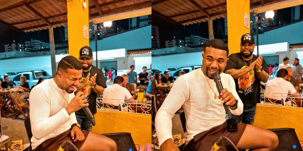 Davi Brito solta a voz em roda de samba e surpreende internautas 