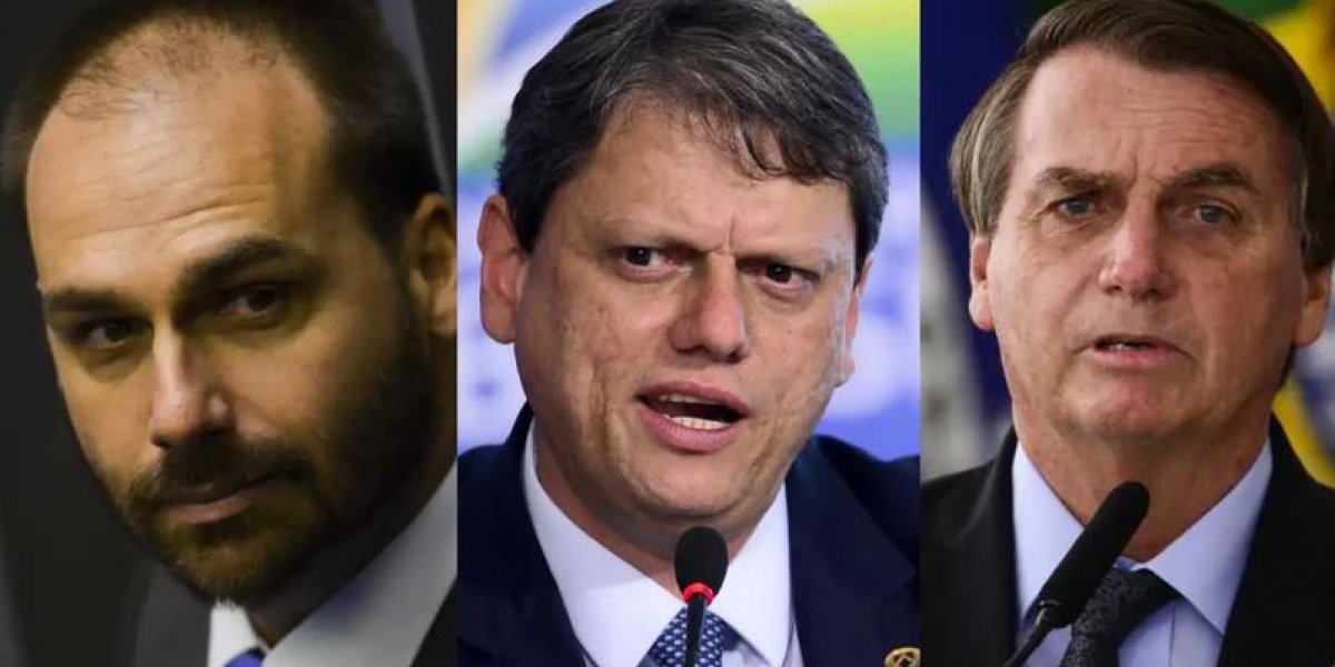 Após visita de Tarcísio a Bolsonaro, Eduardo se manifesta e cita Carlos: 'Futuro do Brasil'