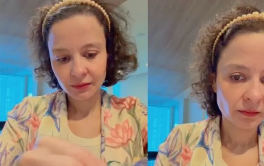 Maiara surge de cara lavada e cabelo natural em vídeo e impressiona seguidores nas redes