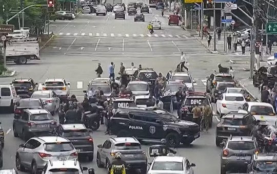 Tiroteio na Faria Lima termina com uma vítima e 4 feridos