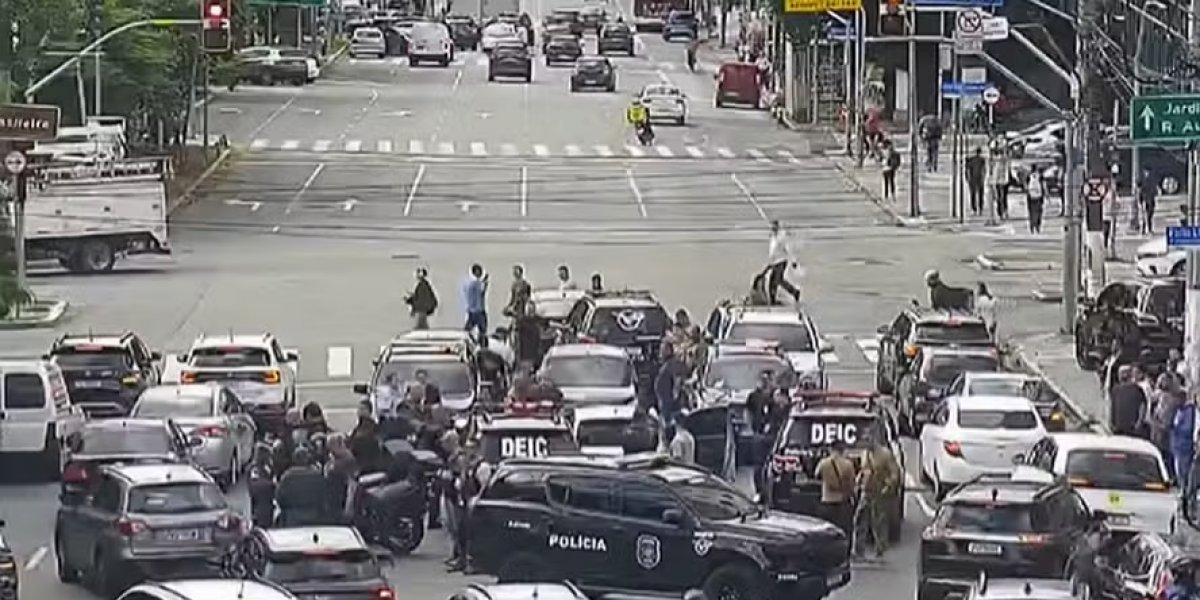 Tiroteio na Faria Lima termina com uma vítima e 4 feridos 