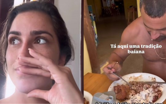 Turista fica em choque ao ver baianos comendo feijoada no café da manhã: 'Vocês estão brincando comigo'