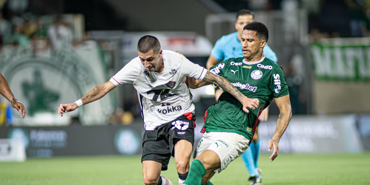 Em noite pouco inspirada, Vitória é goleado pelo Palmeiras em São Paulo
