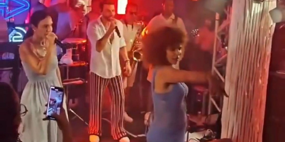 Vanessa da Mata aparece dançando 'Vampirinha' em festa promovida por Ivete sangalo