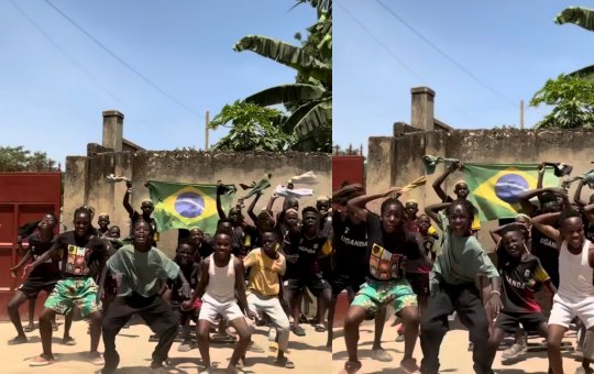 Crianças de Uganda viralizam ao dançar “Panamera”, de Tony Salles, e cantor reage: “Vocês me trazem sorte”