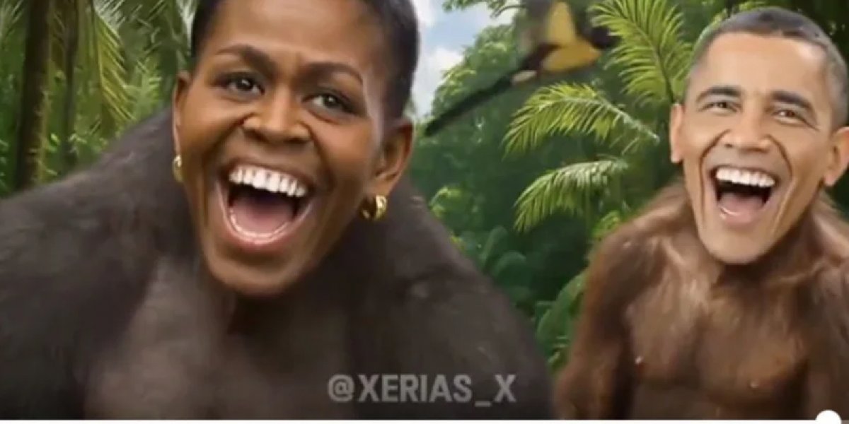 Trump compartilha vídeo com conteúdo racista contra Barack e Michelle Obama e é criticado