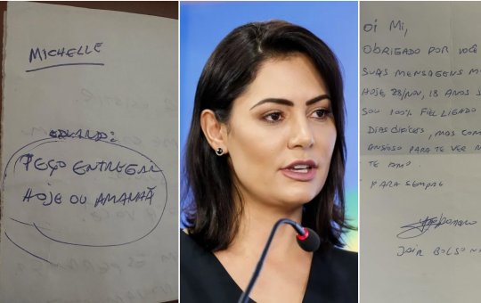 Michelle Bolsonaro compartilha carta carinhosa escrita pelo marido