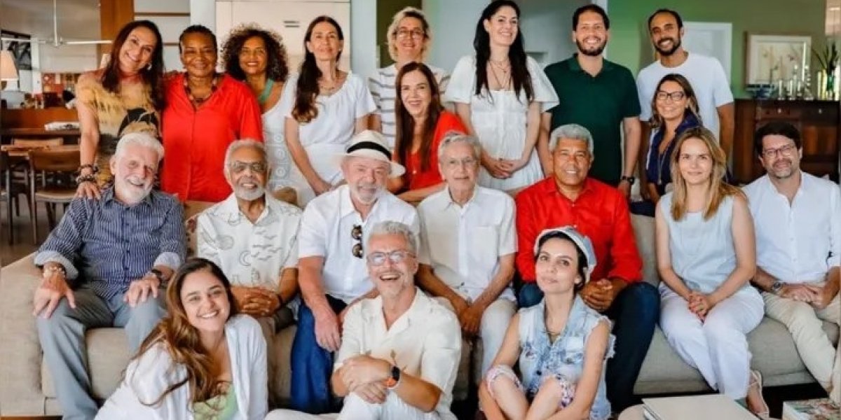 Lula se reúne com políticos e artistas em almoço na casa de Gilberto Gil