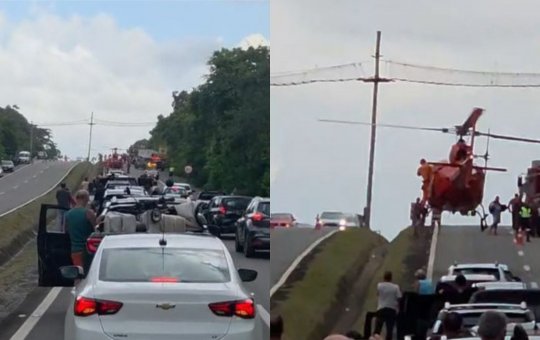 Batida entre caminhão e carro resulta na morte de quatro pessoas na Linha Verde