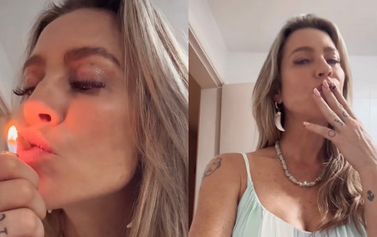 Luana Piovani posta vídeo fumando após apresentação em São Paulo