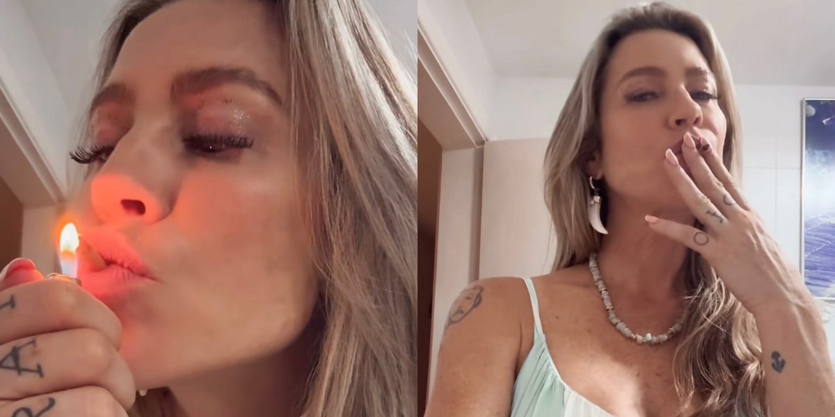 Luana Piovani posta vídeo fumando após apresentação em São Paulo