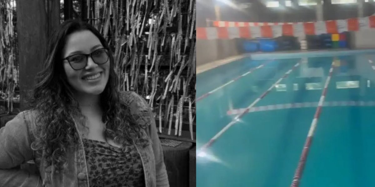 Testemunhas relataram um cheiro forte vindo da piscina.