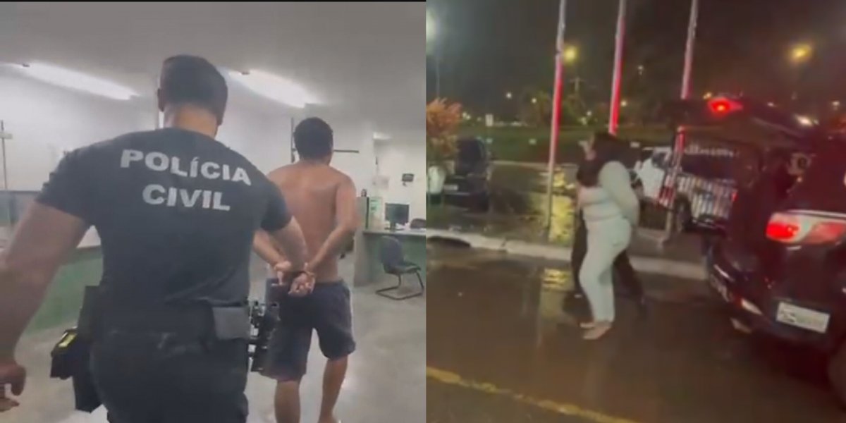 O casal foi presa na noite desta segunda-feira (9)