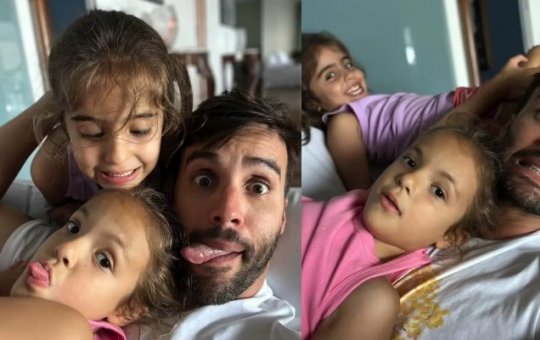 Daniel Cady publica imagens inéditas para celebrar os 8 anos das filhas com Ivete Sangalo