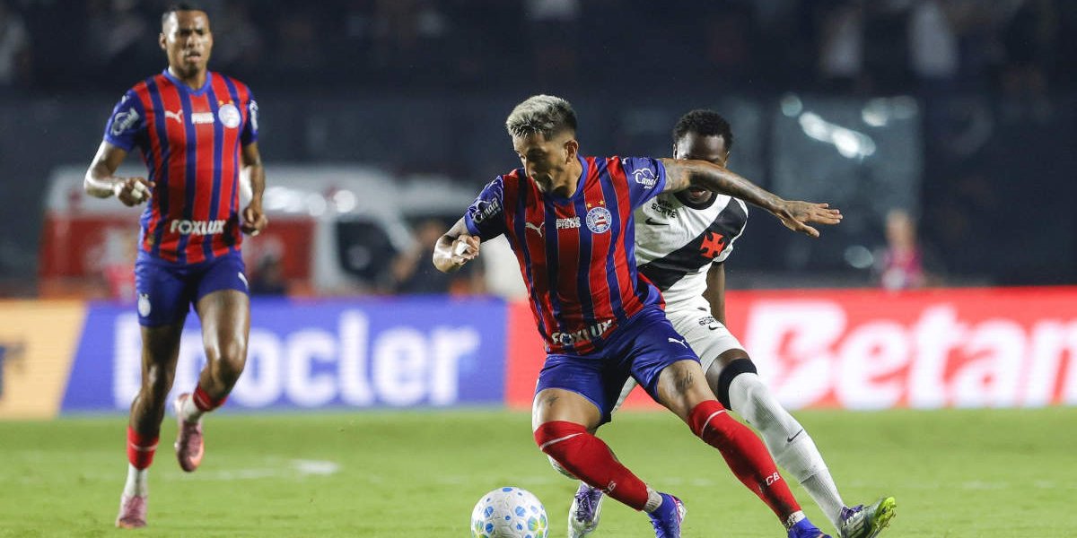 Bahia vence o Vasco em São Januário e conquista triunfo antes de pausa no brasileirão