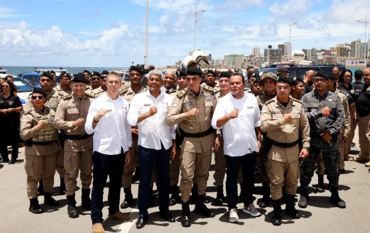 Bahia reforça segurança pública com entrega de 112 viaturas, drones e novos equipamentos