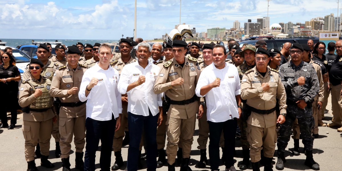 Bahia reforça segurança pública com entrega de 112 viaturas, drones e novos equipamentos