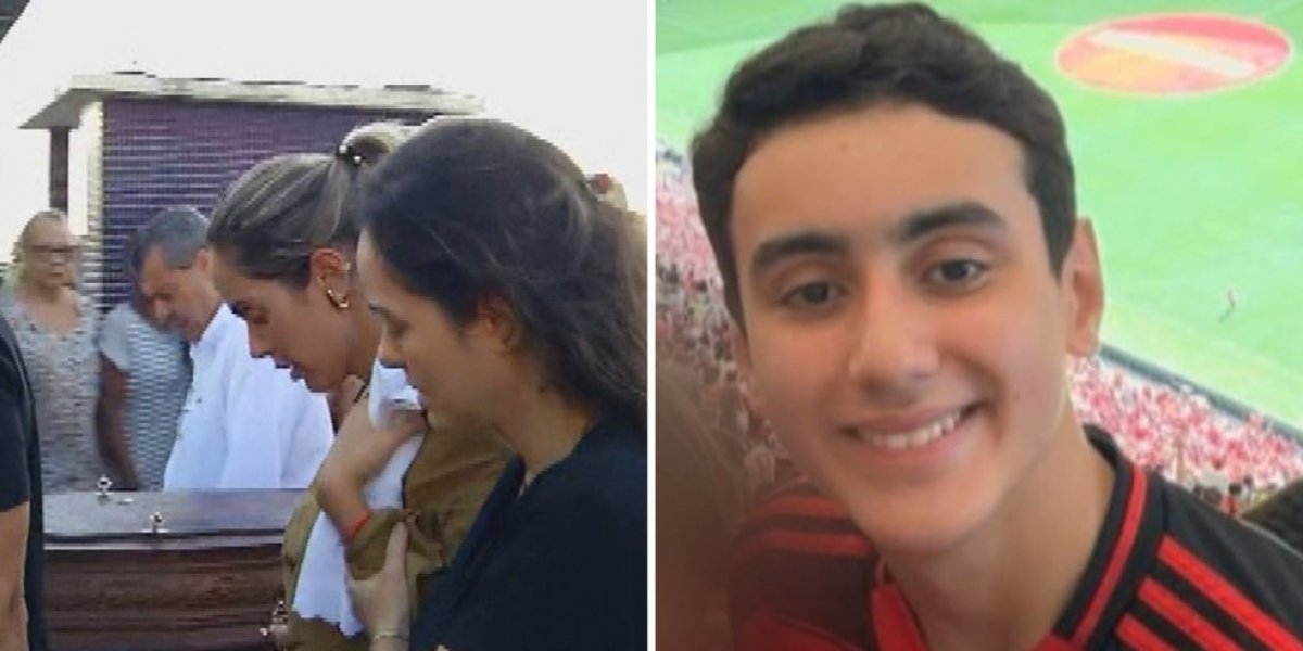 Filho de secretário é sepultado sob comoção; mãe deixa cerimônia sob escolta após ameaças
