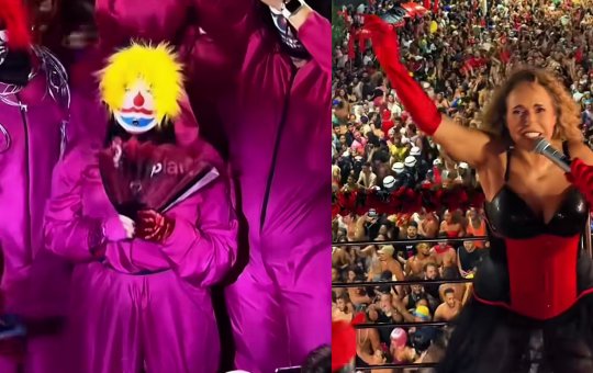 Daniela Mercury abre desfile fantasiada no meio da pipoca e surpreende foliões no Carnaval de Salvador