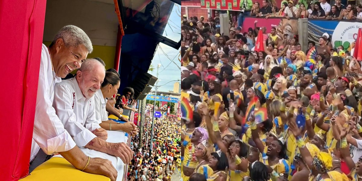 Lula acompanha desfile no Campo Grande ao lado de Jerônimo