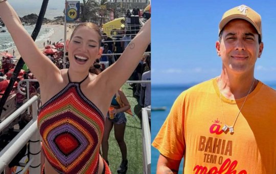 Climinha de romance? Ana Clara e André Marques aparecem juntinhos no Carnaval de Salvador