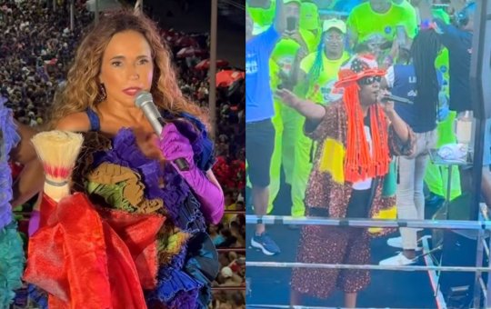 Daniela Mercury se emociona após impasse com trio do Psirico no Circuito Dodô