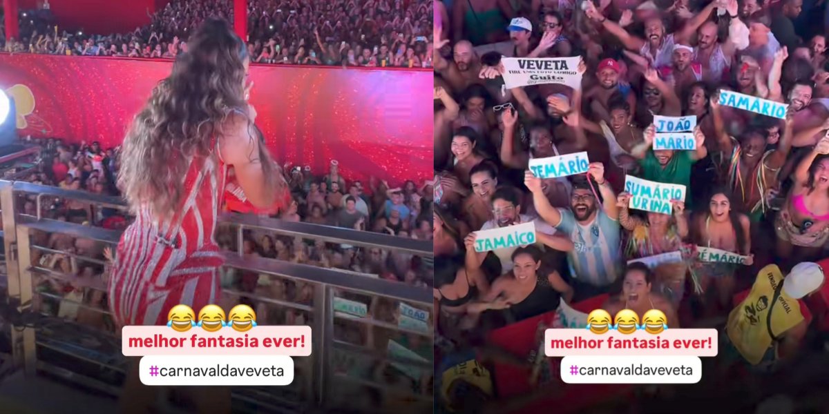 Ivete Sangalo reage a grupo de fãs fantasiados inspirado em vídeo da cantora