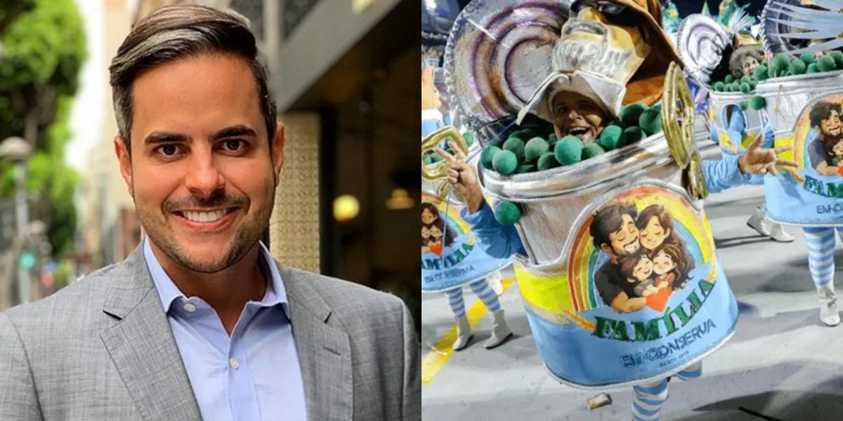 Marido de Simone Mendes critica desfile que ironizou “família conservadora” em homenagem a Lula
