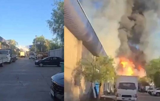 Caminhão com gás tomba, explode e provoca incêndio de grandes proporções no Chile