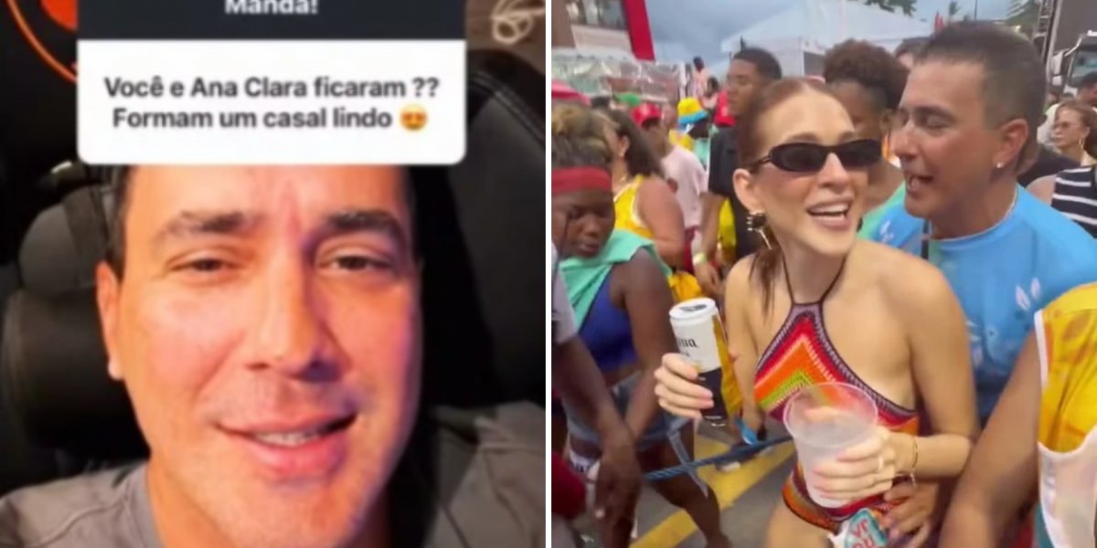 Andre Marques comenta rumores de romance com Ana Clara e faz elogio: “Uma gata”