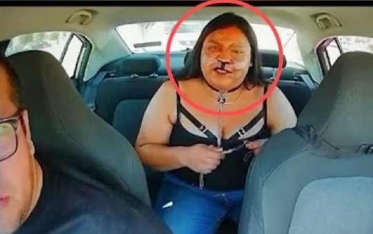 Mulher surpreende motorista de aplicativo ao falar que se identifica como “cachorro”