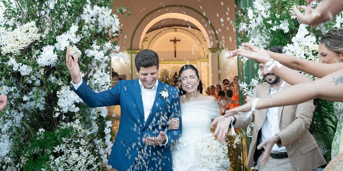 Cerimônia de casamento de Tabata Amaral e João Campos reúne figuras importantes da política brasileira