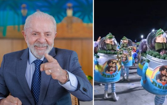 Lula diz 'não pensar' em críticas sobre o desfile que o homenageou no carnaval do Rio de Janeiro