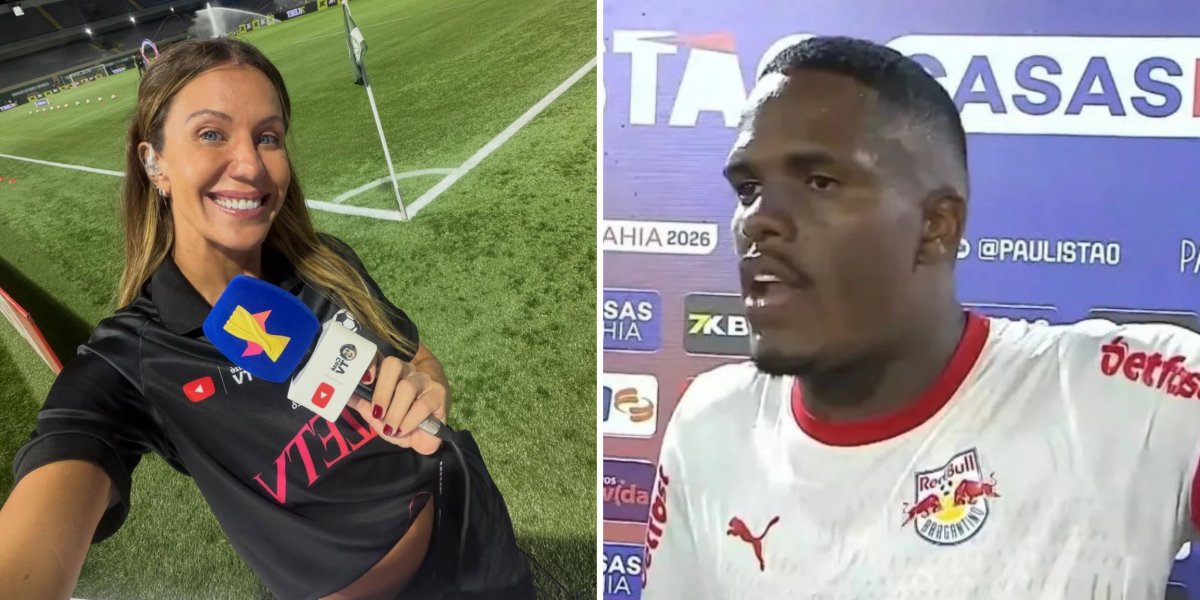 Bárbara Coelho responde à declaração de zagueiro do Bragantino: 'Não está preparado para viver em sociedade'