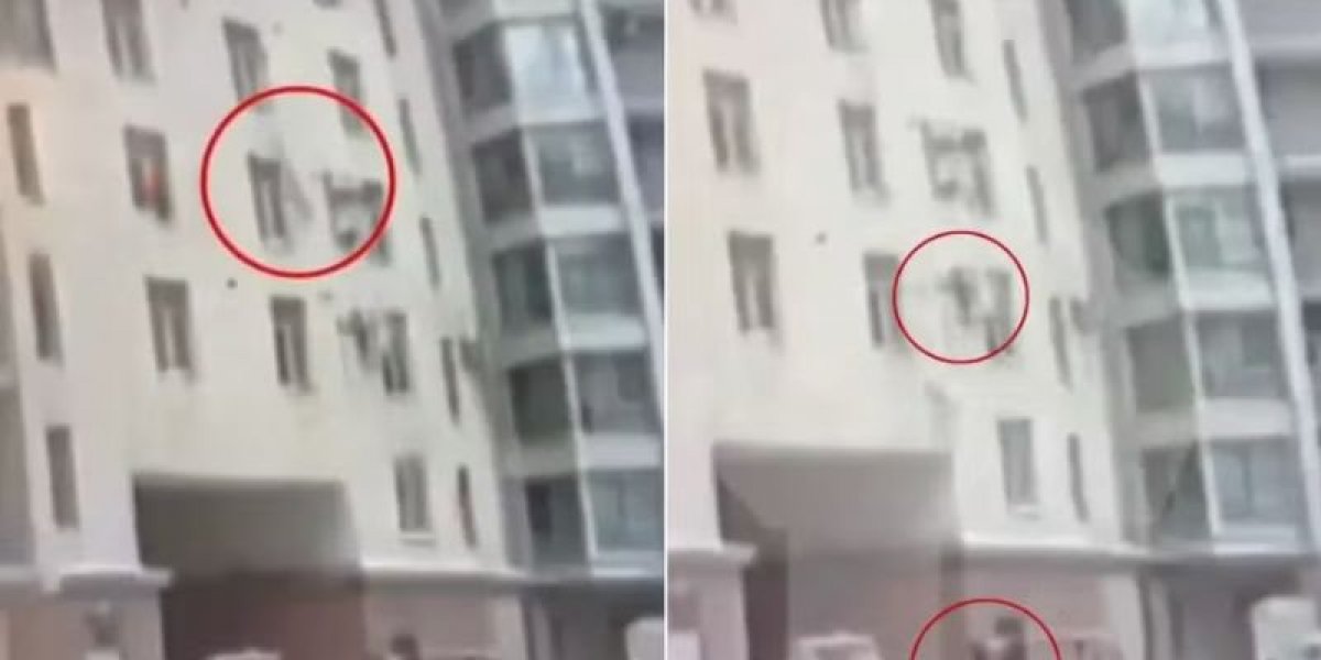 Homem amortece queda de criança do 7º andar e é chamado de herói na Rússia