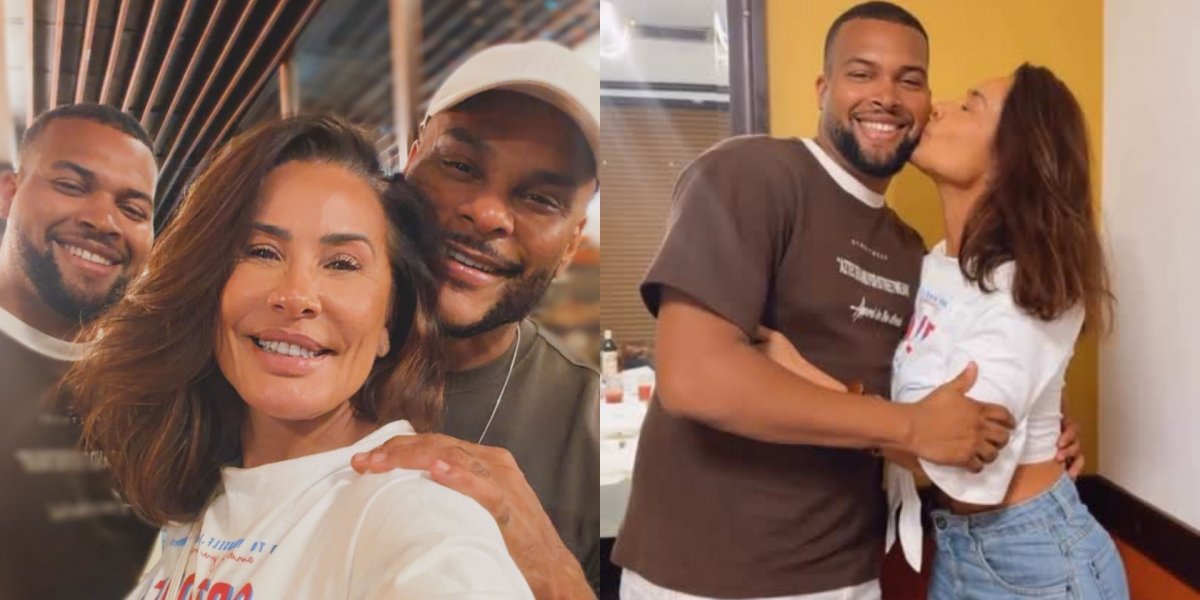 Tony Salles surge ao lado do filho em aniversário, que recebe homenagem de Scheila Carvalho