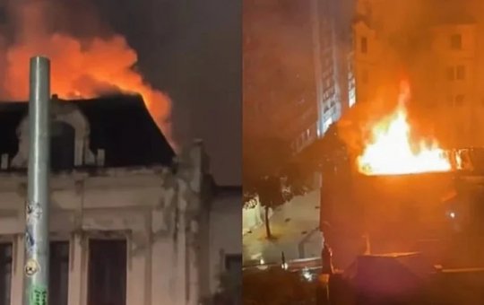 Prédio histórico da Faculdade de Direito da USP é atingido por incêndio no Centro de São Paulo
