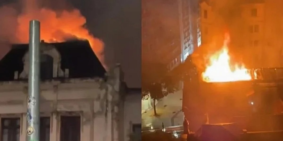 Prédio histórico da Faculdade de Direito da USP é atingido por incêndio no Centro de São Paulo