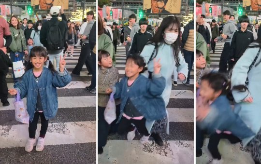 Mulher empurra criança durante foto em ponto turístico de Tóquio e revolta internet