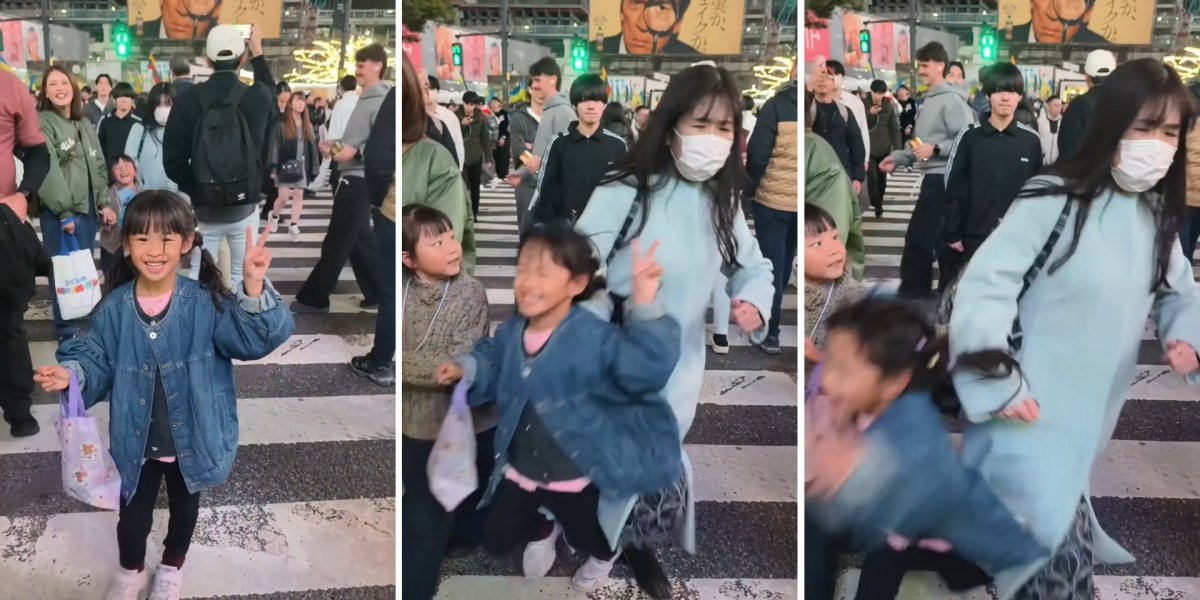 Mulher empurra criança durante foto em ponto turístico de Tóquio e revolta internet