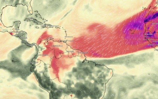 Nuvem de poeira vinda do Saara se aproxima do Norte e Nordeste do Brasil