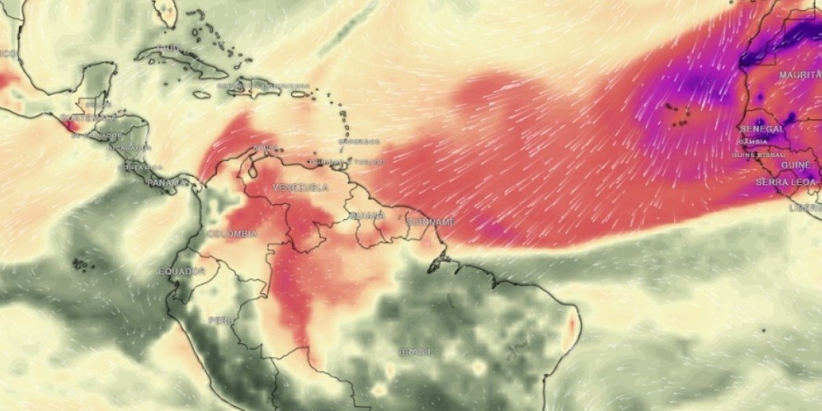 Nuvem de poeira vinda do Saara se aproxima do Norte e Nordeste do Brasil
