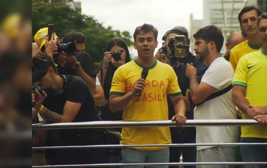 'O destino final do Alexandre de Moraes é cadeia', diz Nikolas Ferreira em ato na Paulista