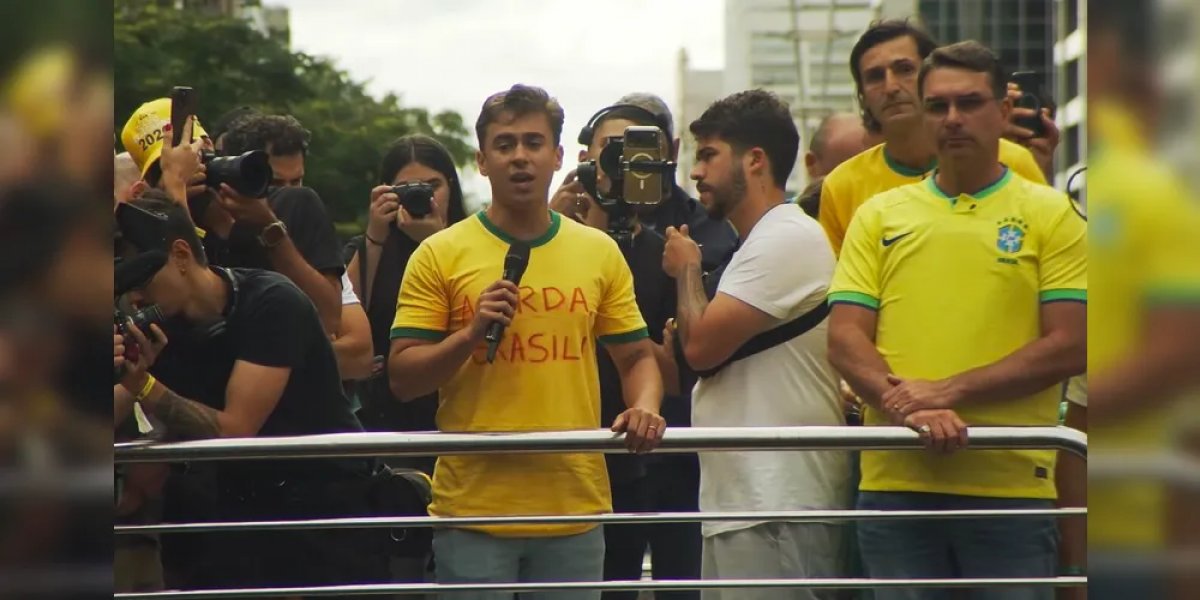 'O destino final do Alexandre de Moraes é cadeia', diz Nikolas Ferreira em ato na Paulista