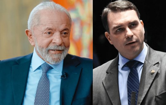 Pesquisa mostra Lula em empate técnico com Flávio Bolsonaro e Ratinho Junior no 2º turno