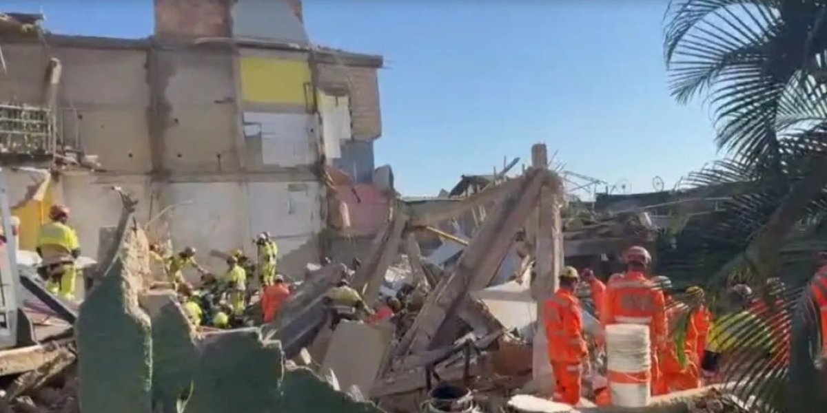 Desabamento de asilo em BH provoca mortes e deixa pessoas presas nos escombros