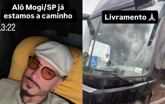 Latino e equipe sofrem acidente de ônibus em rodovia no interior de São Paulo: 'Livramento'