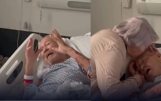 Vídeo emocionante mostra despedida de casal que viveu 68 anos juntos